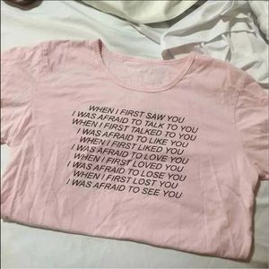 Light Pink Poem Tee